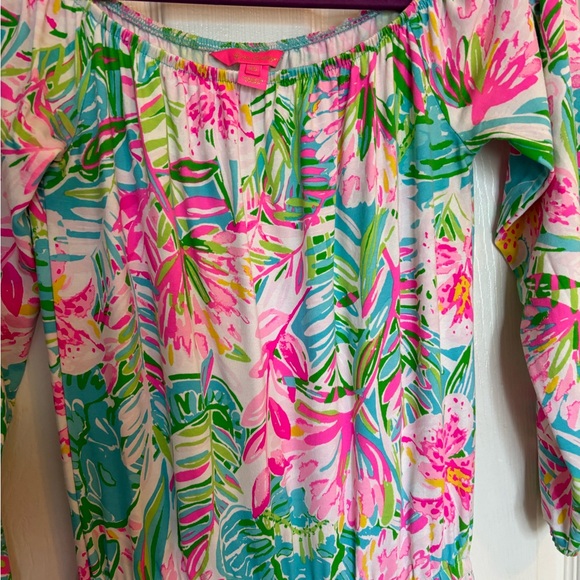 Lilly Pulitzer Lana Skort Romper Pop Up Lilly of the Jungle Floral Stretch XS - Picture 9 of 13